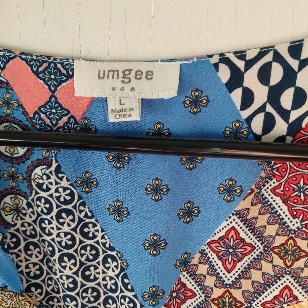 Umgee Womens L Patchwork Dress - Picture 3 of 6